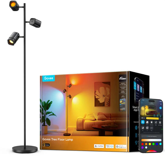 GOVEE Stehleuchte Tree H60B2311 schwarz, Matter Idealshop