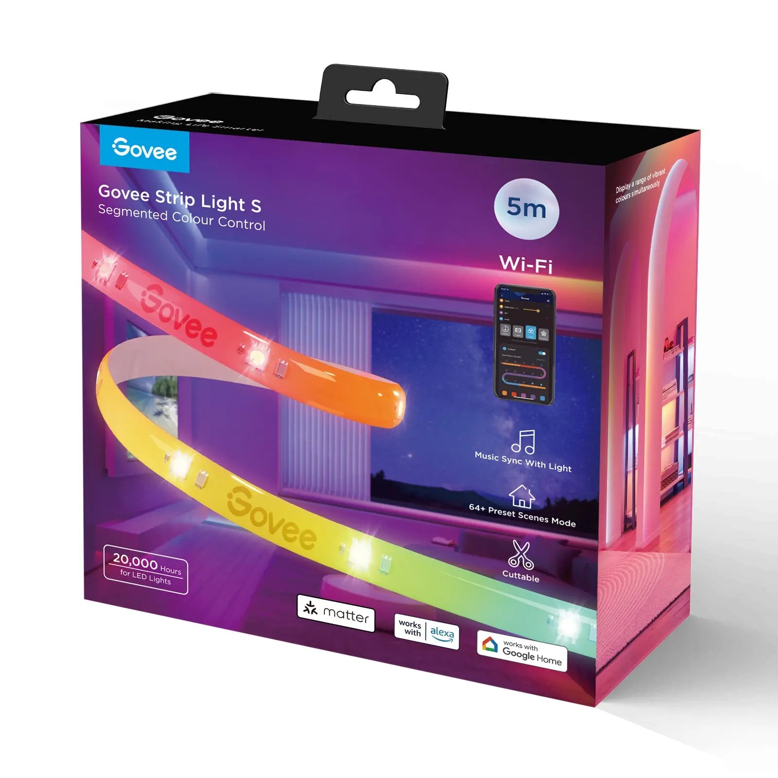 GOVEE Wi-Fi LED Strip Light S 5m H612ACD1 Idealshop