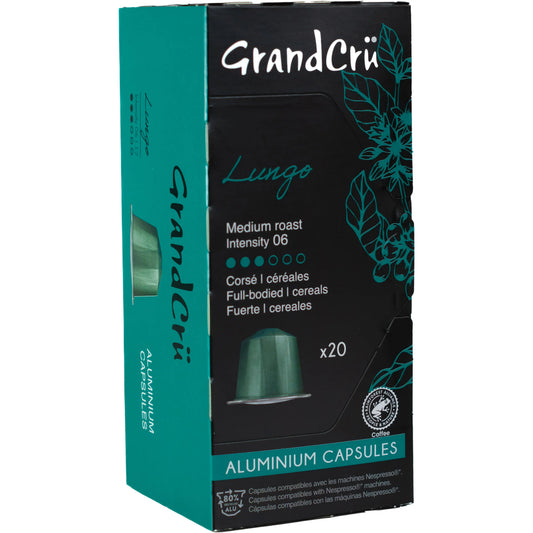 GRAND CRÜ Kaffeekapseln 10.01937 Lungo 20 Stk. Idealshop