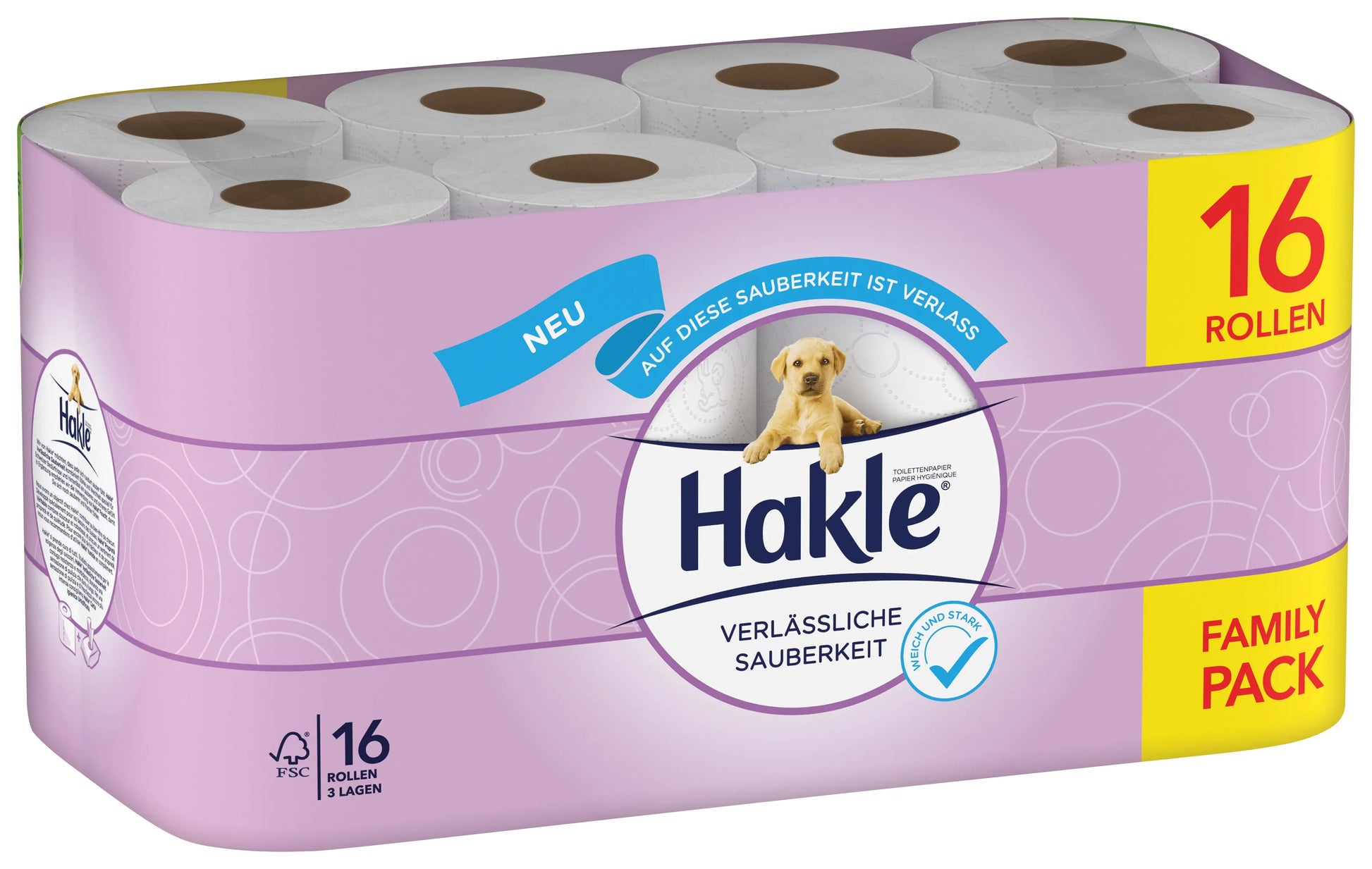 HAKLE Toilettenpapier 4161846 3-lagig, 16 Rollen Idealshop