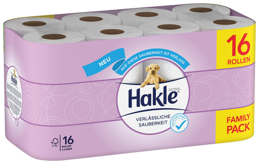 HAKLE Toilettenpapier 4161846 3-lagig, 16 Rollen Idealshop
