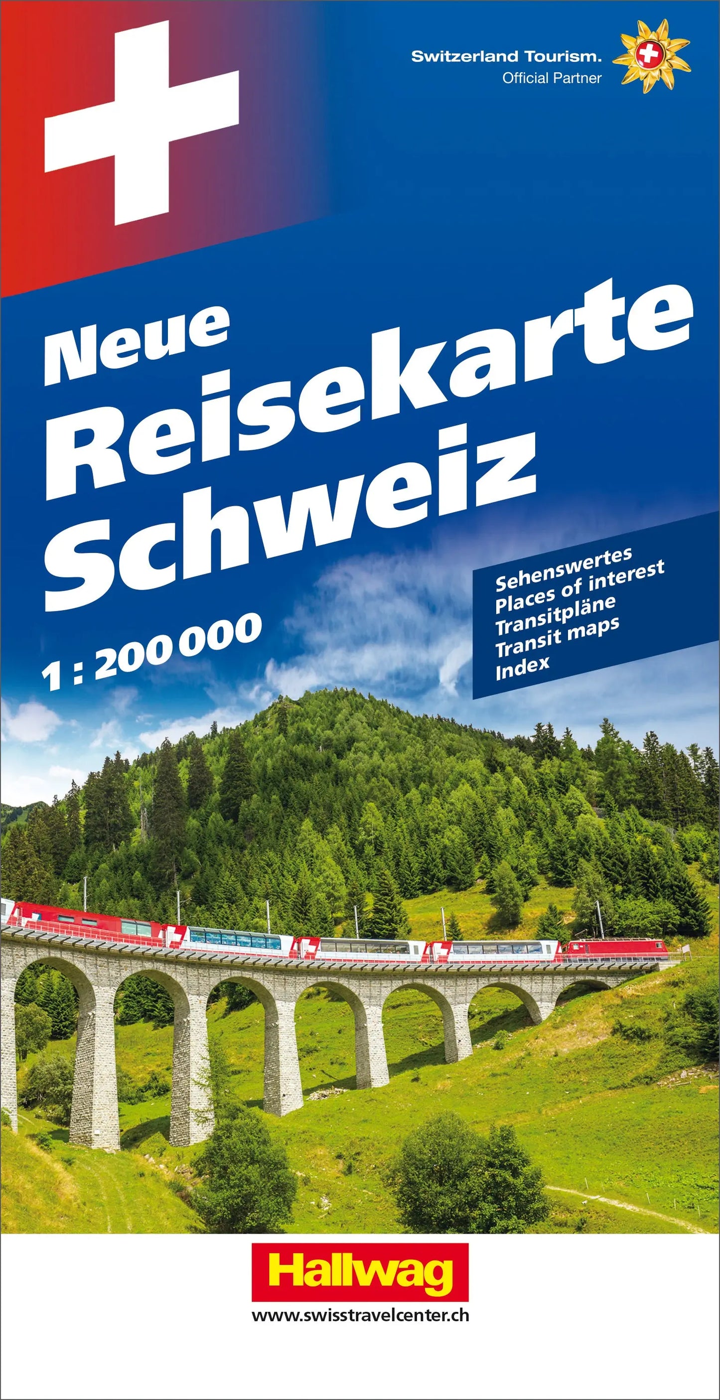 HALLWAG Neue Reisekarte 3-8283-3021- Schweiz 1:200'000 Idealshop