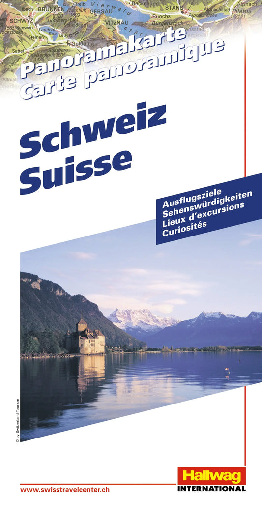 HALLWAG Panoramakarte 382831055 Schweiz Idealshop