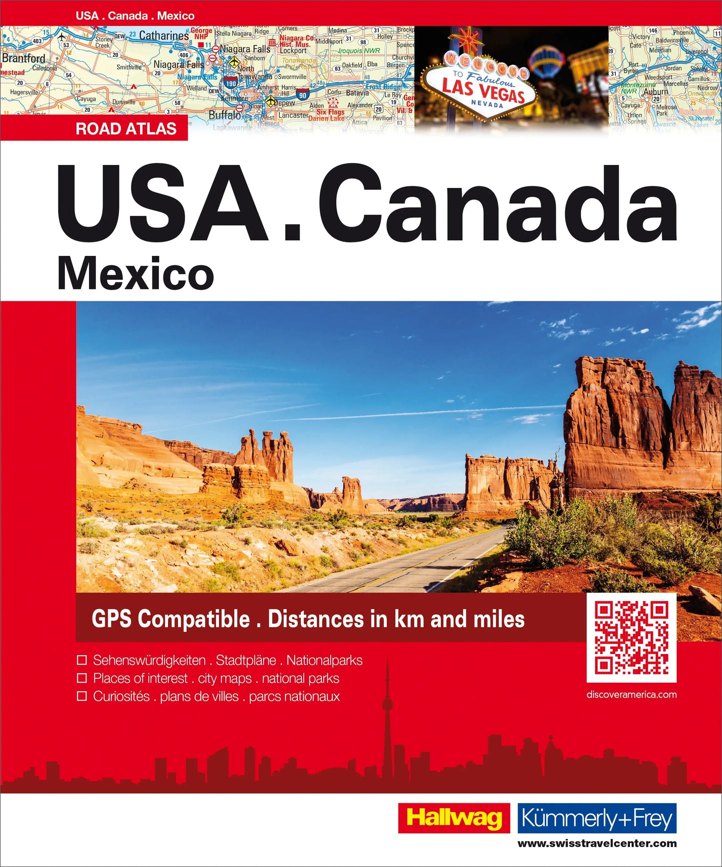 HALLWAG Strassenatlas 382830835 USA/Canada/Mexiko Idealshop
