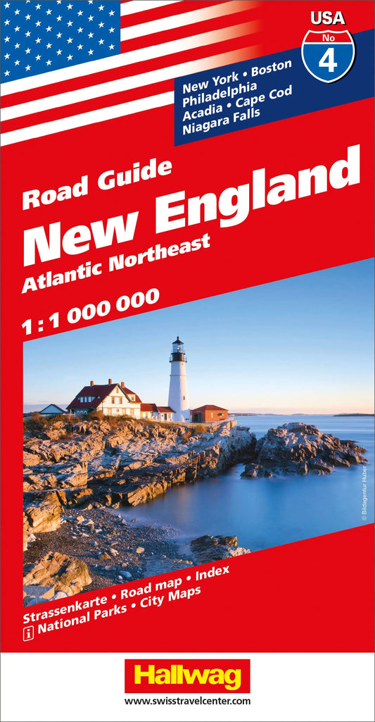 HALLWAG Strassenkarte 382830755 New England 1:1 Mio. Idealshop