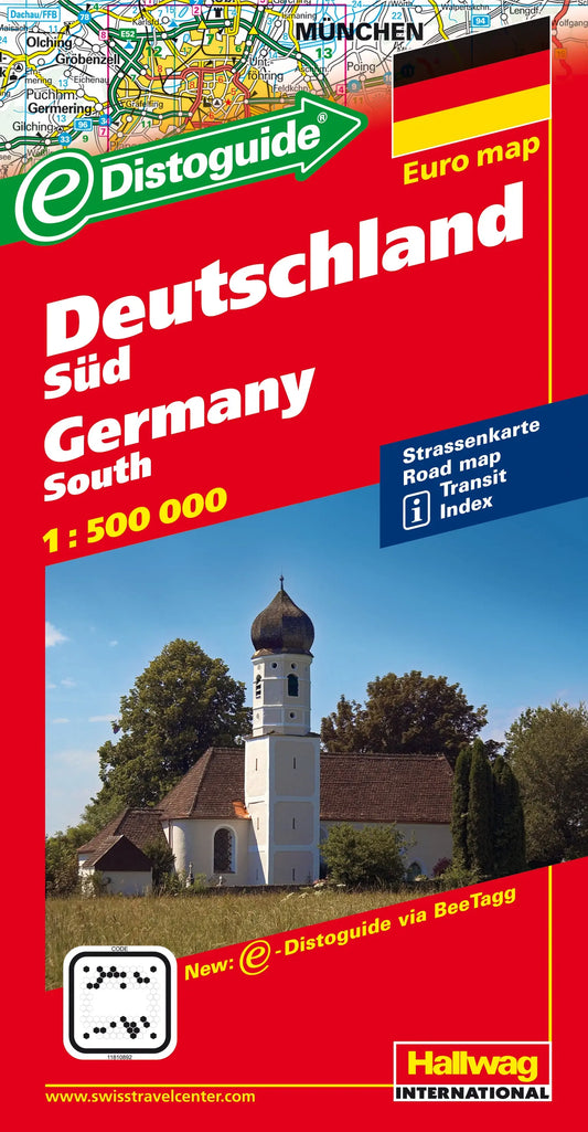 HALLWAG Strassenkarte 382830891 Deutschland Süd 1:500'000 Idealshop