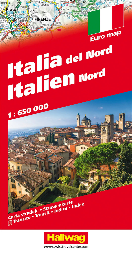 HALLWAG Strassenkarte 382830901 Italien Nord 1:650'000 Idealshop