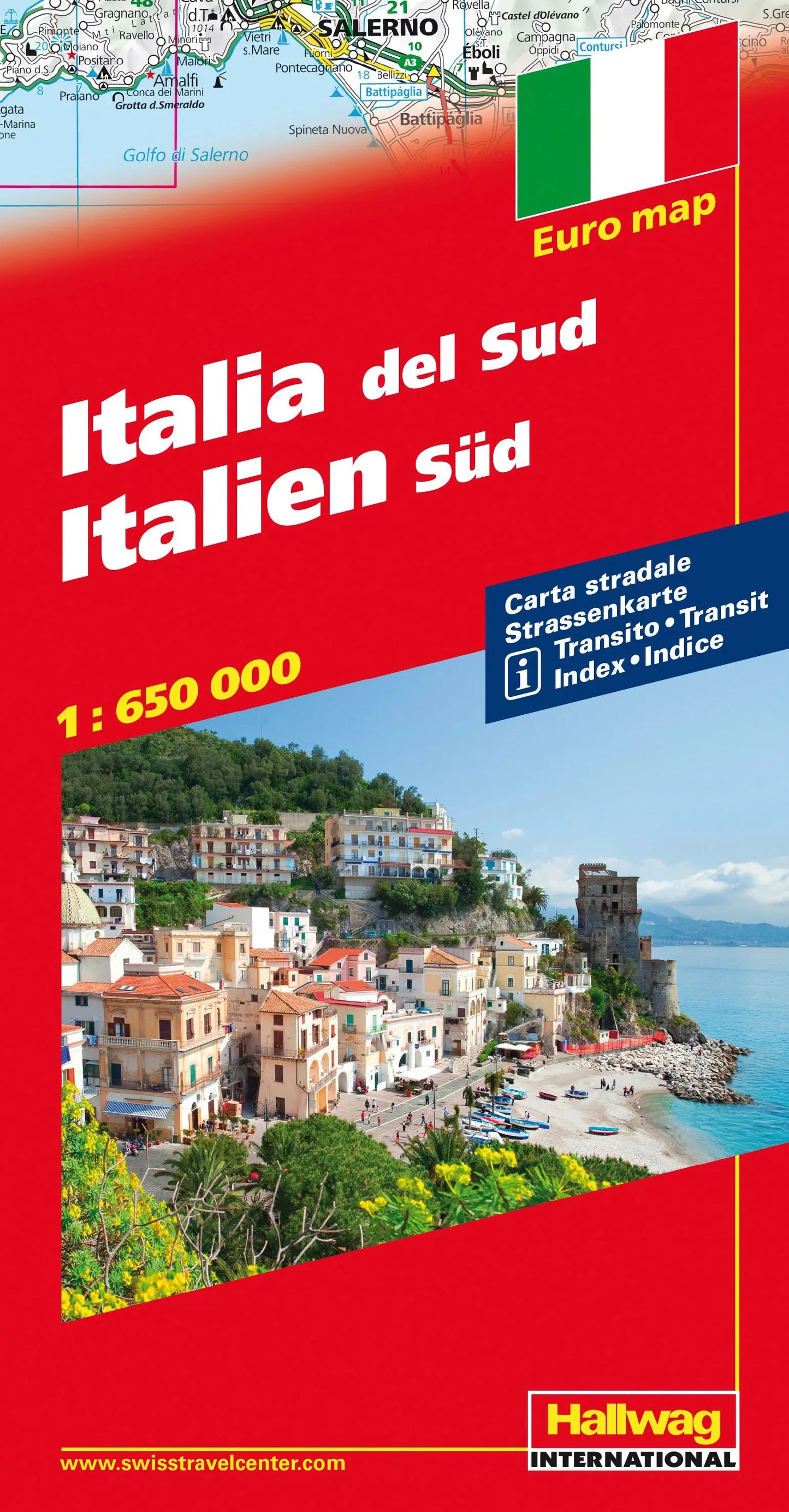 HALLWAG Strassenkarte 382831051 Italien Süd 1:650'000 Idealshop