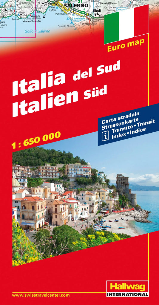 HALLWAG Strassenkarte 382831051 Italien Süd 1:650'000 Idealshop