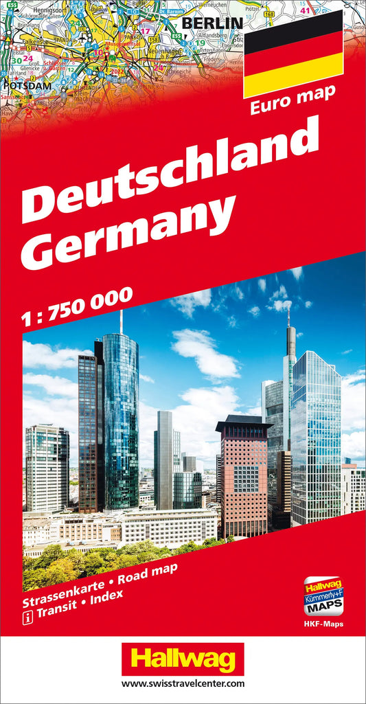 HALLWAG Strassenkarte 382831061 Deutschland (Dis) 1:750'000 Idealshop