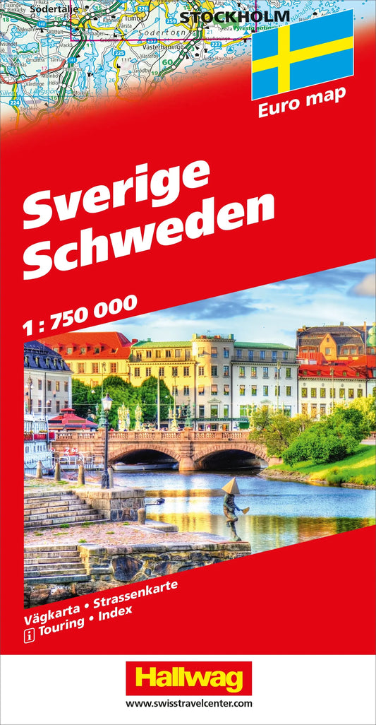 HALLWAG Strassenkarte 978-3-8283-0924-1 Schweden (Dis) 1:750'000 Idealshop