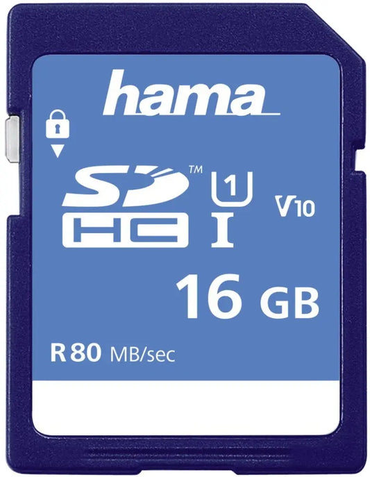 HAMA SDHC 16GB 124134 Class 10 UHS-I 80MB/S Idealshop
