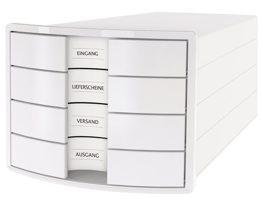 HAN Schubladenbox IMPULS A4/C4 14.75 weiss 4 Schubladen Idealshop