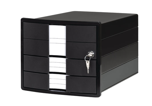HAN Schubladenbox IMPULS A4/C4 24.70 schwarz 3 Schubladen Idealshop