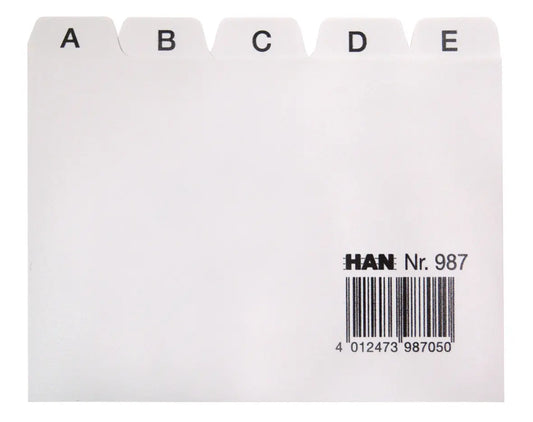 HAN Kartei-Leitkarten A-Z A7 2.49 grau 25-teilig Idealshop