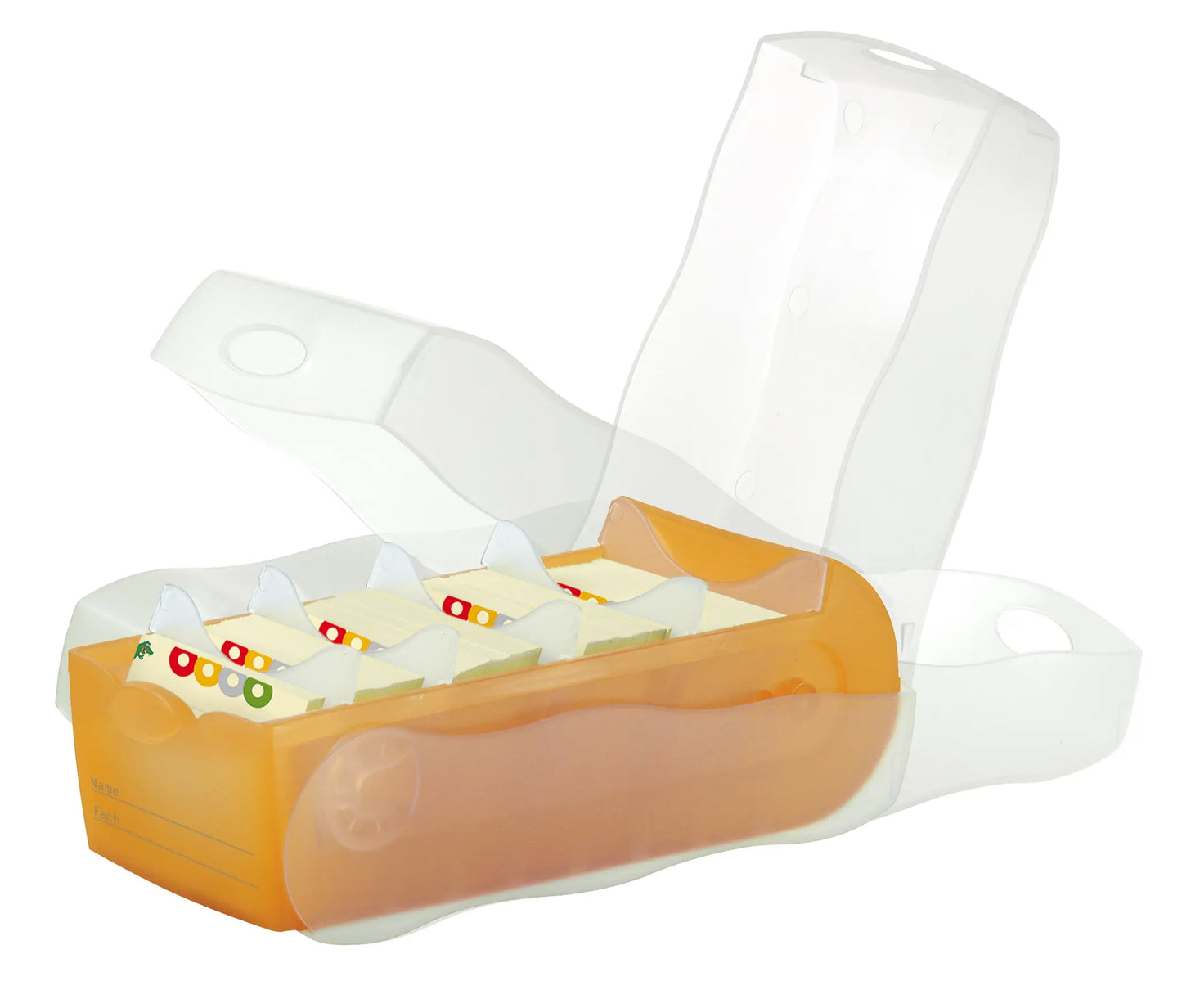 HAN Karteibox Croco A7 997-613 orange 12.1x8.5x24.6cm Idealshop