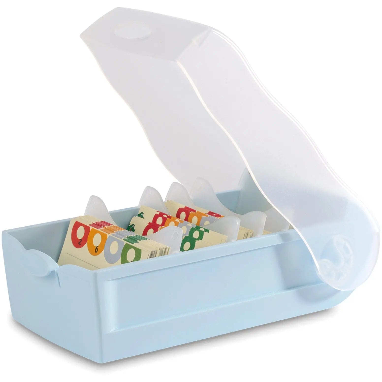 HAN Karteibox Croco A7 997-884 pastellblau 12.1x8.5x24.6cm Idealshop