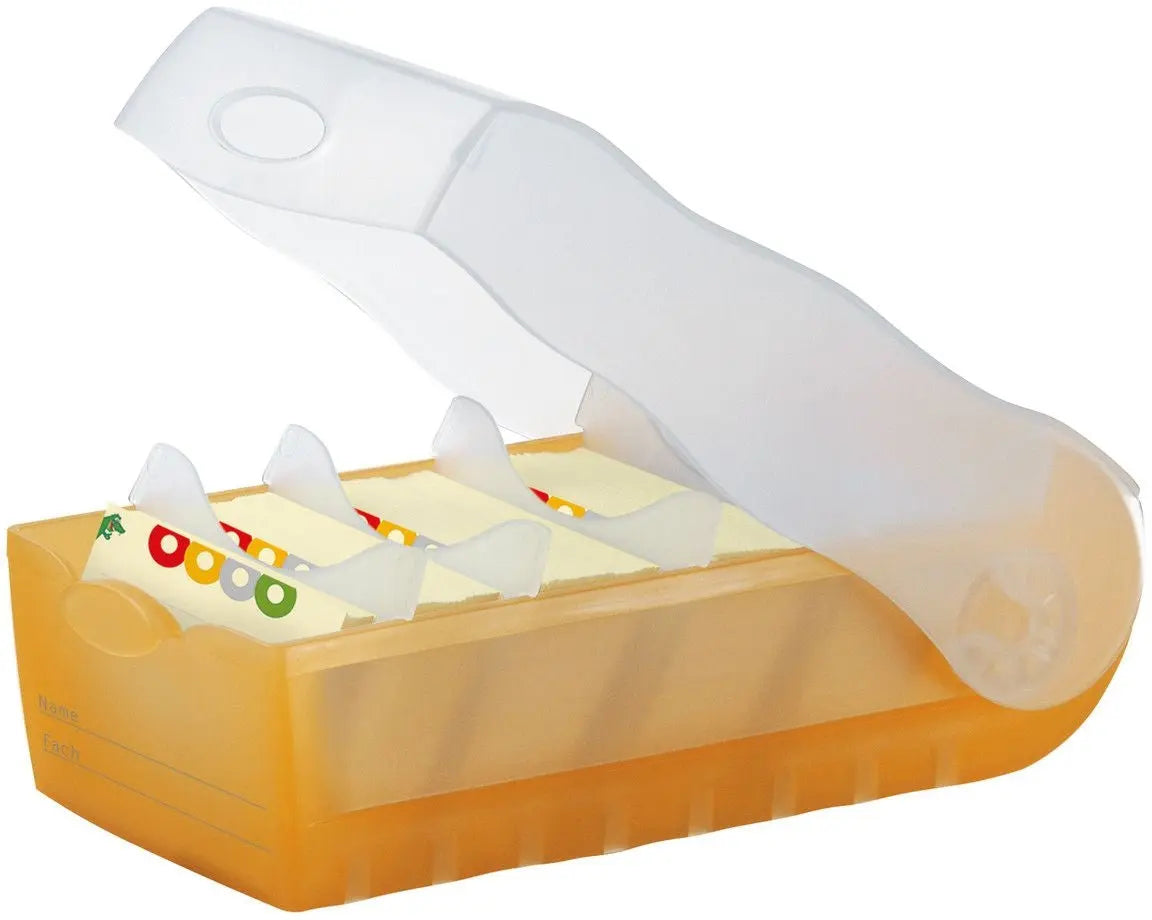 HAN Karteibox Croco A8 5.20 orange 9.7x6.7x19.1cm Idealshop