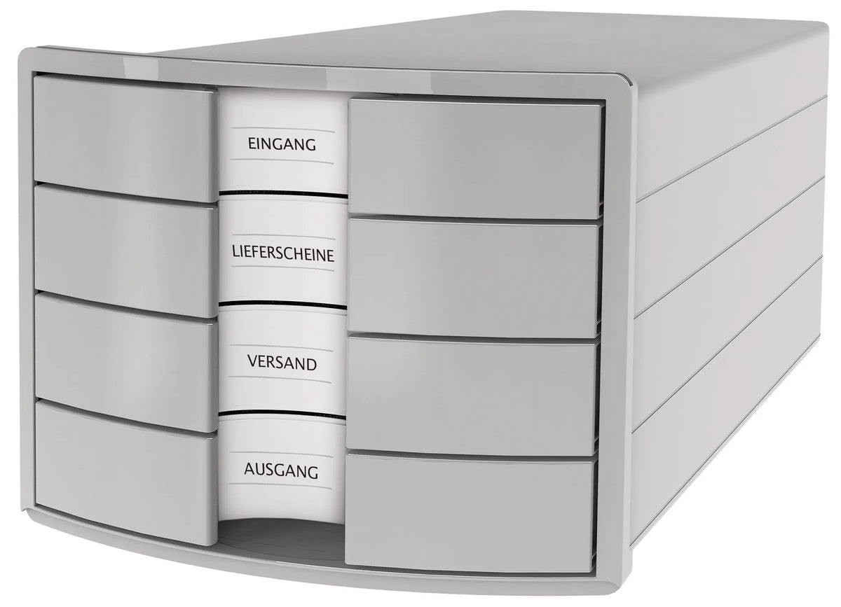HAN Schubladenbox IMPULS A4/C4 14.75 grau 4 Schubladen Idealshop