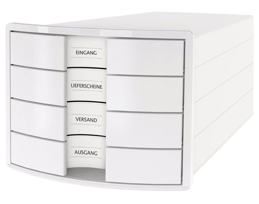 HAN Schubladenbox IMPULS A4/C4 14.75 weiss 4 Schubladen Idealshop