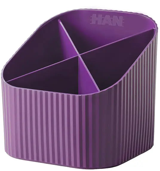 HAN Stifteköcher Re-LOOP 2.74 lila 4 Fächer Idealshop