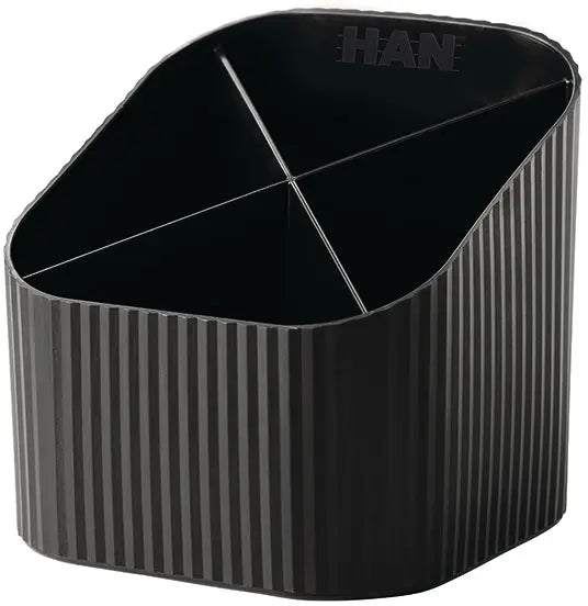 HAN Stifteköcher Re-LOOP 2.74 schwarz 4 Fächer Idealshop