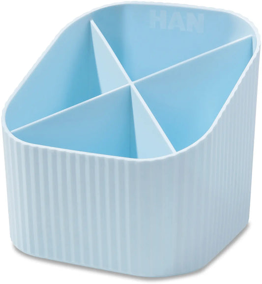 HAN Stifteköcher Re-X-LOOP 2.74 pastellblau 4 Fächer Idealshop