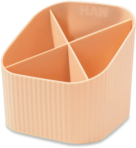 HAN Stifteköcher Re-X-LOOP 2.74 pastellorange 4 Fächer Idealshop