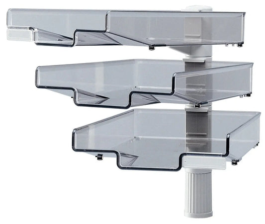 HANSA Briefkorb drehbar A4 41-5033.002 grau 3-teilig Idealshop