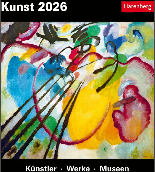 HARENBERG Abreisskalender 2026 2105300+26 Kunst DE 15.4x16.5cm Idealshop
