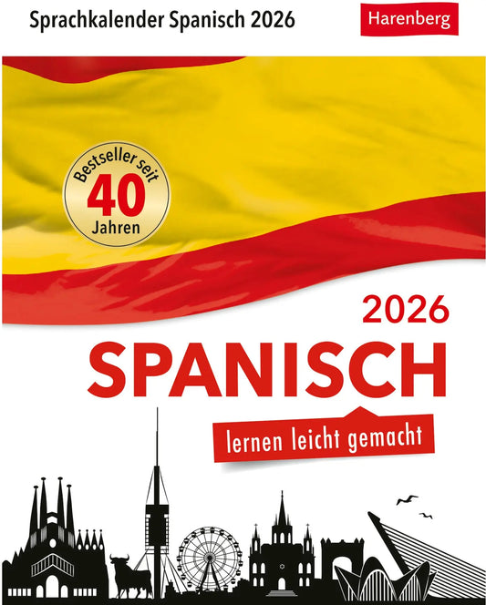 HARENBERG Abreisskalender 2026 2111100+26 Spanisch DE, ES 12.5x16cm Idealshop