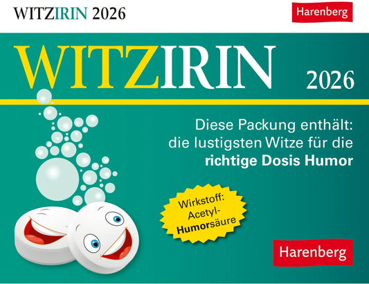HARENBERG Abreisskalender 2026 3310012+26 Witzirin DE 14x11cm Idealshop