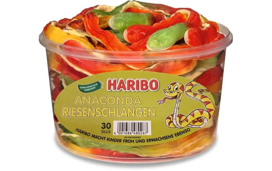 HARIBO Anaconda Riesenschlange ME83083 Dose 1200g, 30 Stk. Idealshop