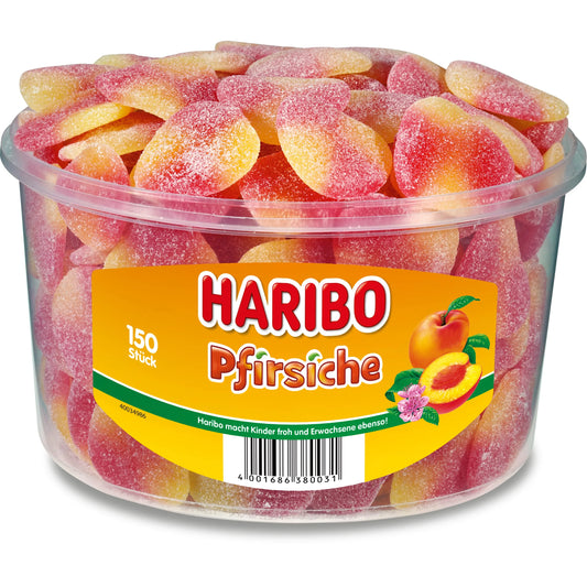 HARIBO Pfirsiche ME83013 Dose 1350g, 150 Stk. Idealshop