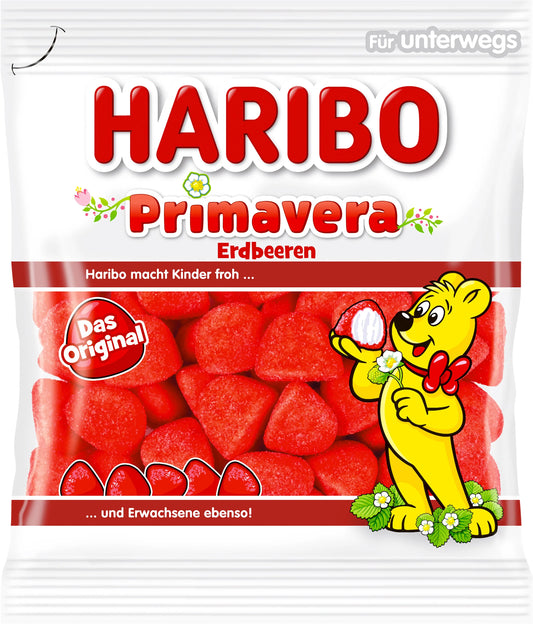 HARIBO Primavera Erdbeeren OR48824 Beutel 100g Idealshop