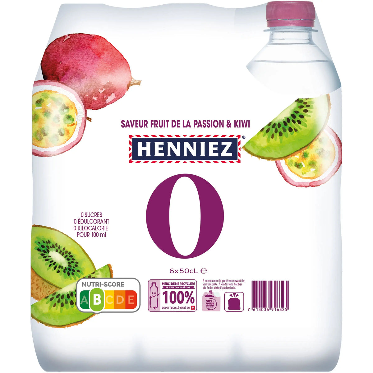 HENNIEZ 0 Passionsfrucht-Kiwi 12396747 50 cl, 6 Stk. Idealshop