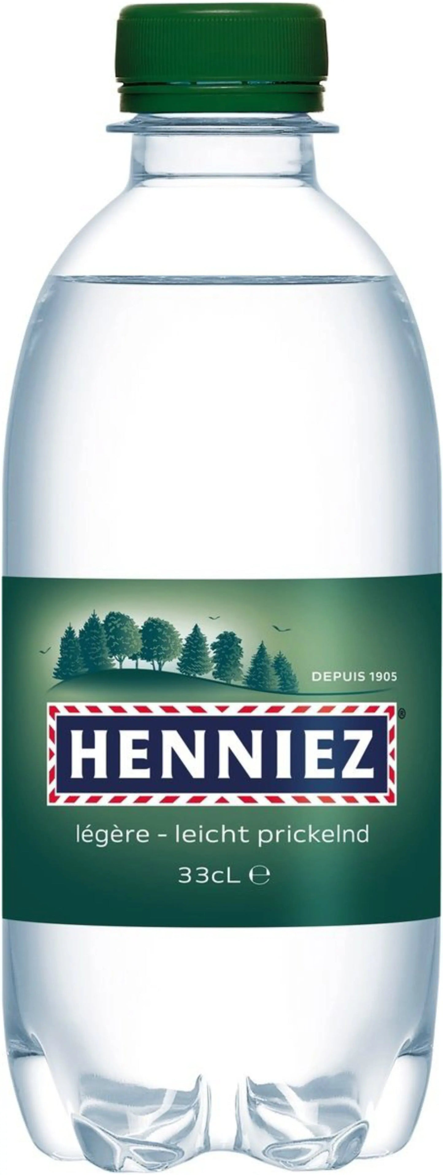 HENNIEZ   grün, wenig Kohlensäure, Pet Idealshop