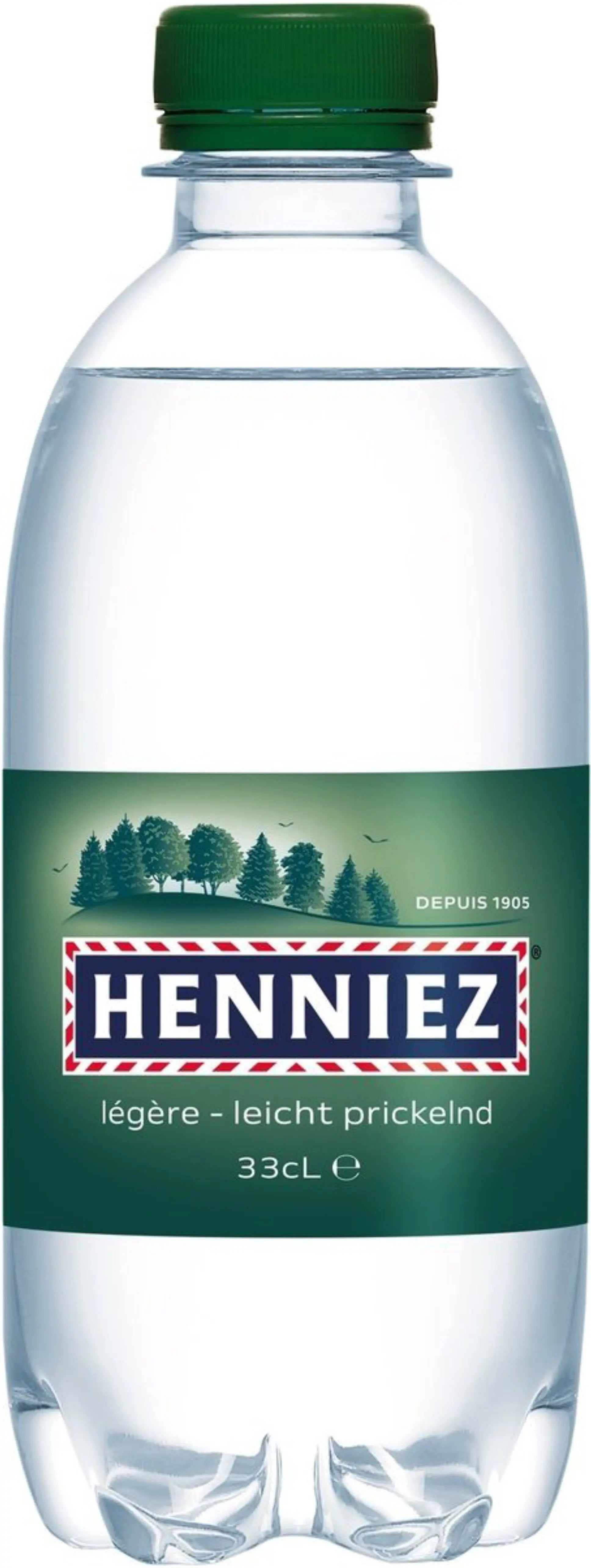 HENNIEZ   grün, wenig Kohlensäure, Pet Idealshop