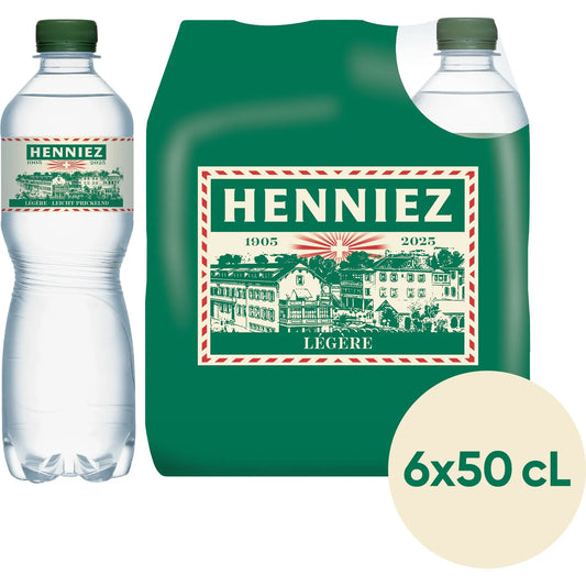 HENNIEZ grün, wenig Kohlensäure 7910105 50 cl, 6 Stk. Idealshop