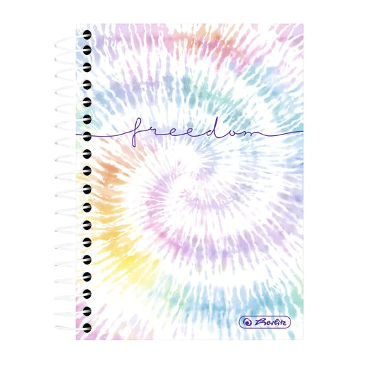 HERLITZ Spiralnotizblock 10x14cm, 70g 50044146 New Batik Freedom kariert 5mm Idealshop