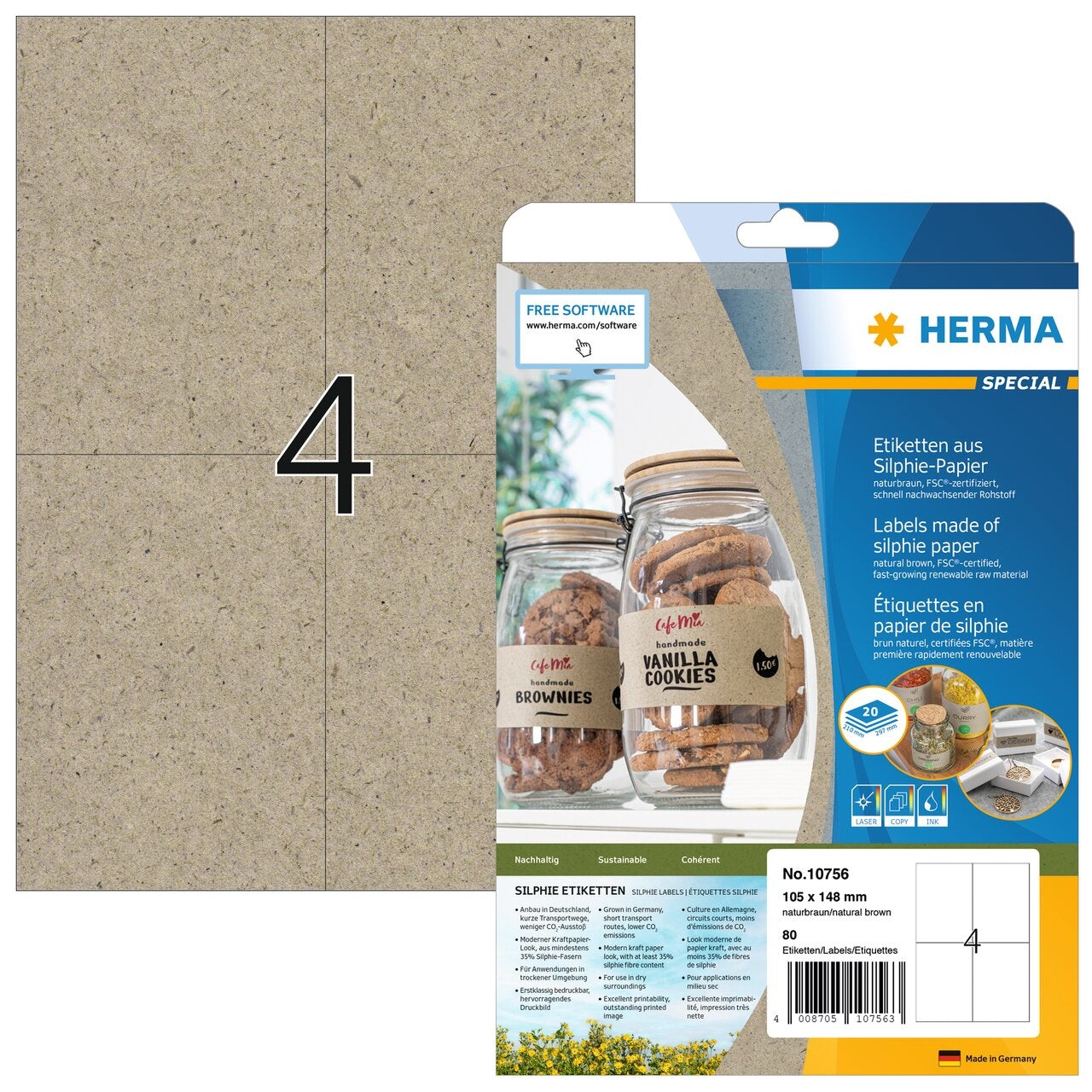 HERMA     Etiketten         105 x 148 mm