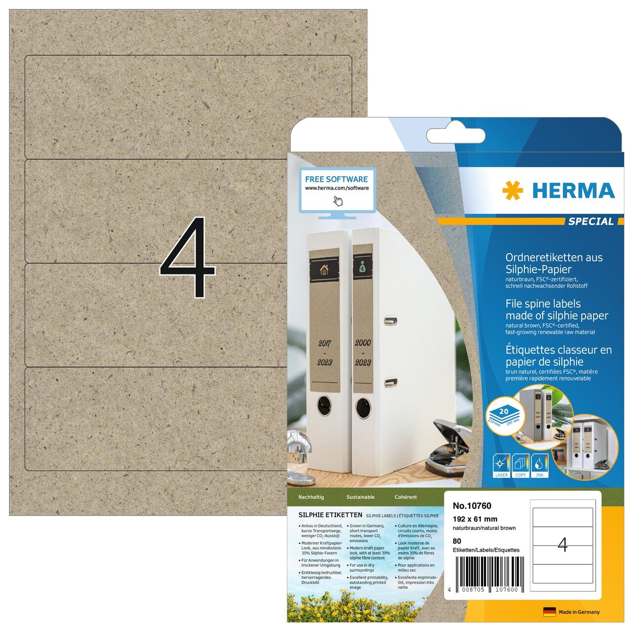 HERMA     Etiketten      192,0 x 61,0 mm