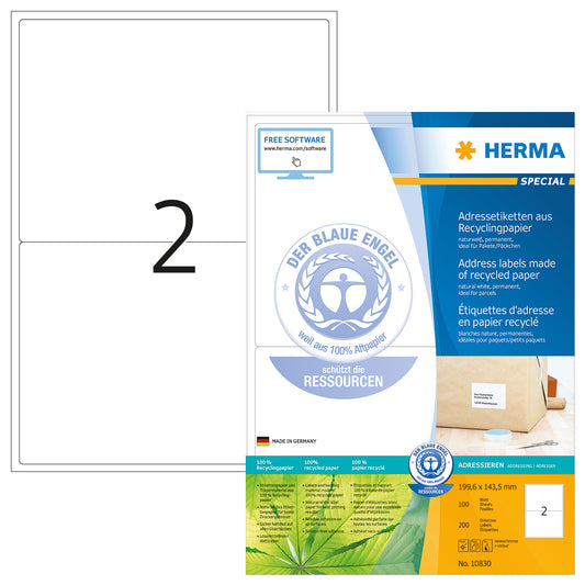 HERMA     Adressetiketten  199,6×143,5mm