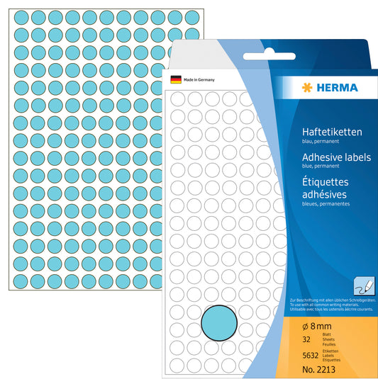 HERMA     Etiketten rund             8mm