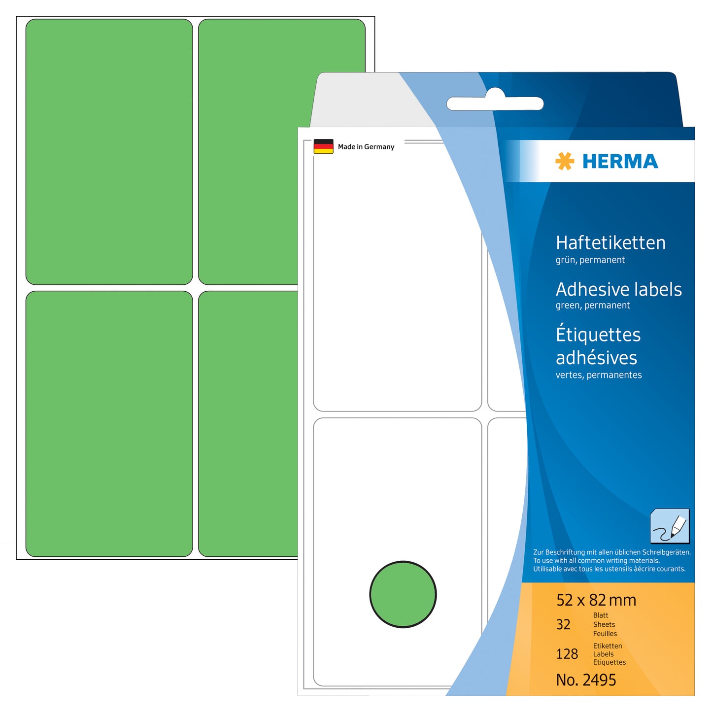 HERMA     Etiketten              52×82mm