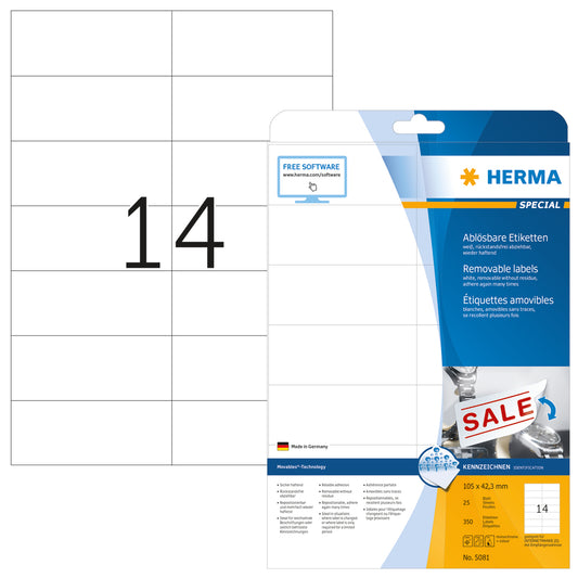 HERMA     Etiketten Movables 63,5x46,6mm