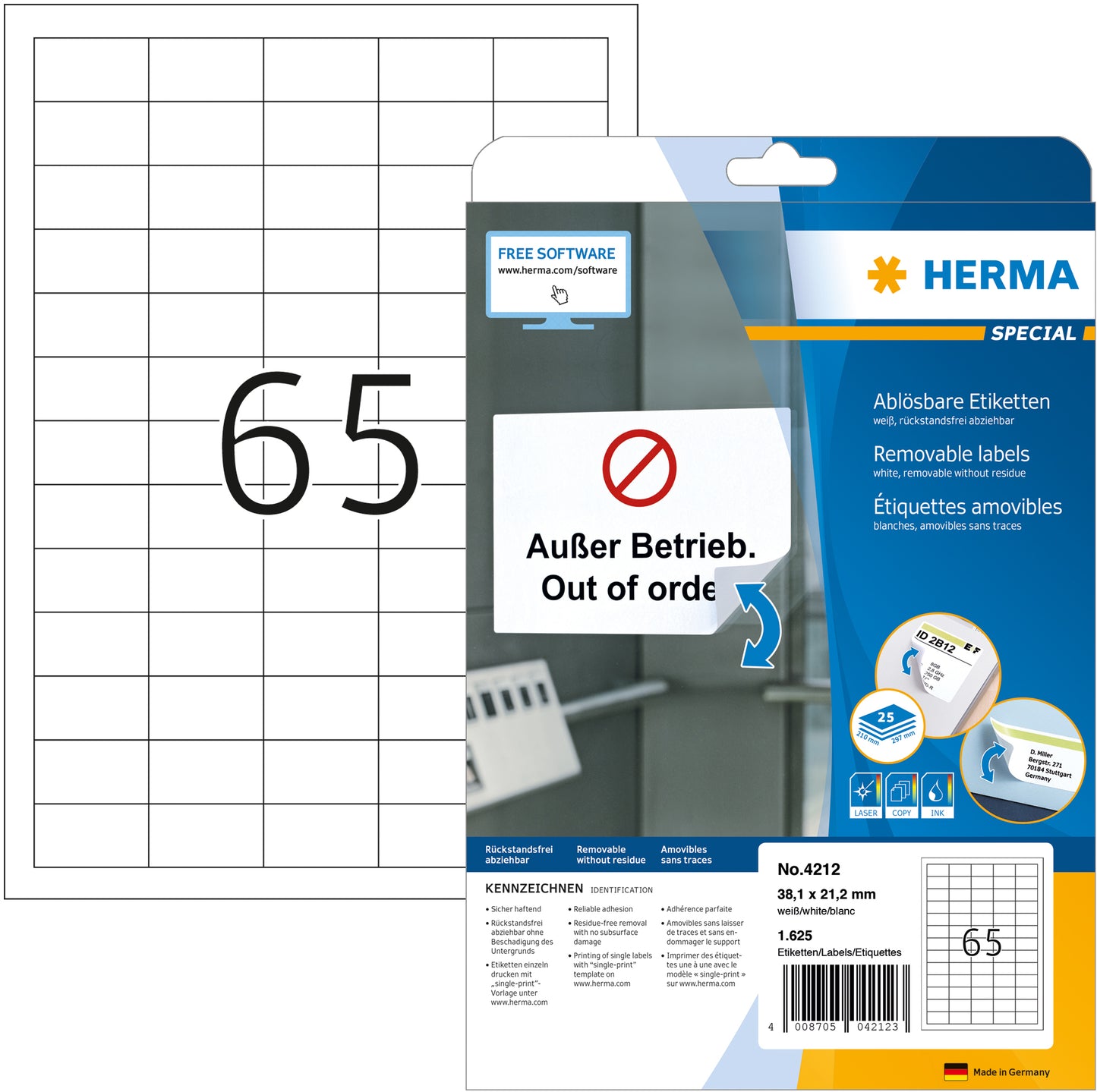 HERMA     Etiketten Special    38×21,2mm