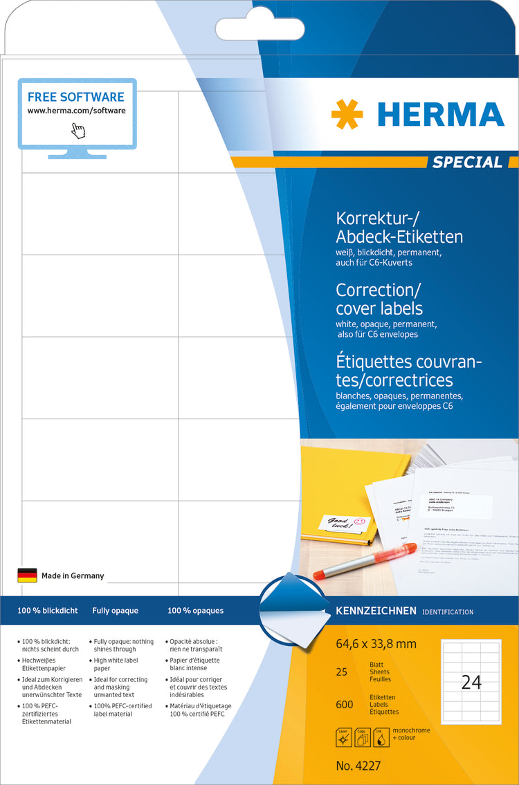 HERMA     Etiketten SPECIAL  64.6x33.8mm