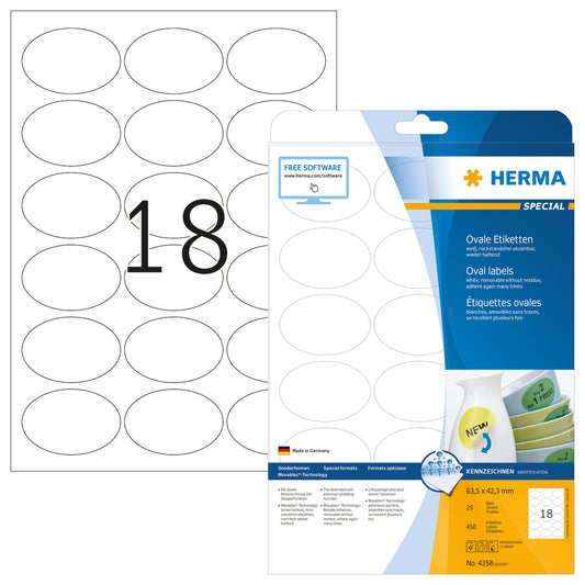 HERMA     Etiketten 4358