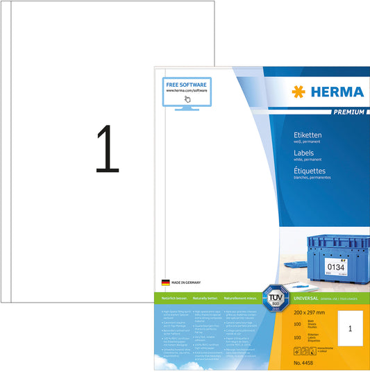 HERMA     Universal-Etiketten  200x297mm